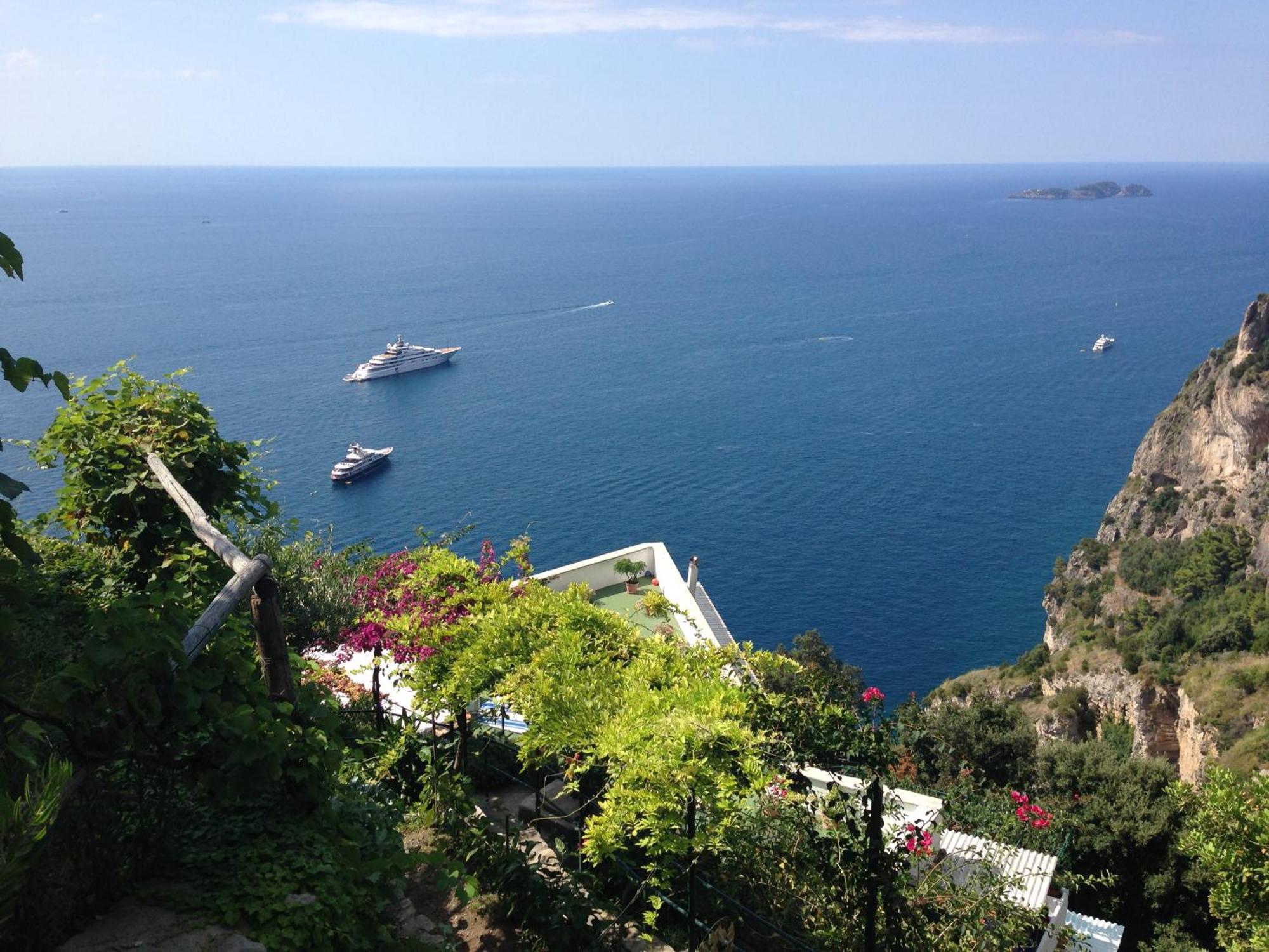 Villa Punta Del Sole Positano Rum bild