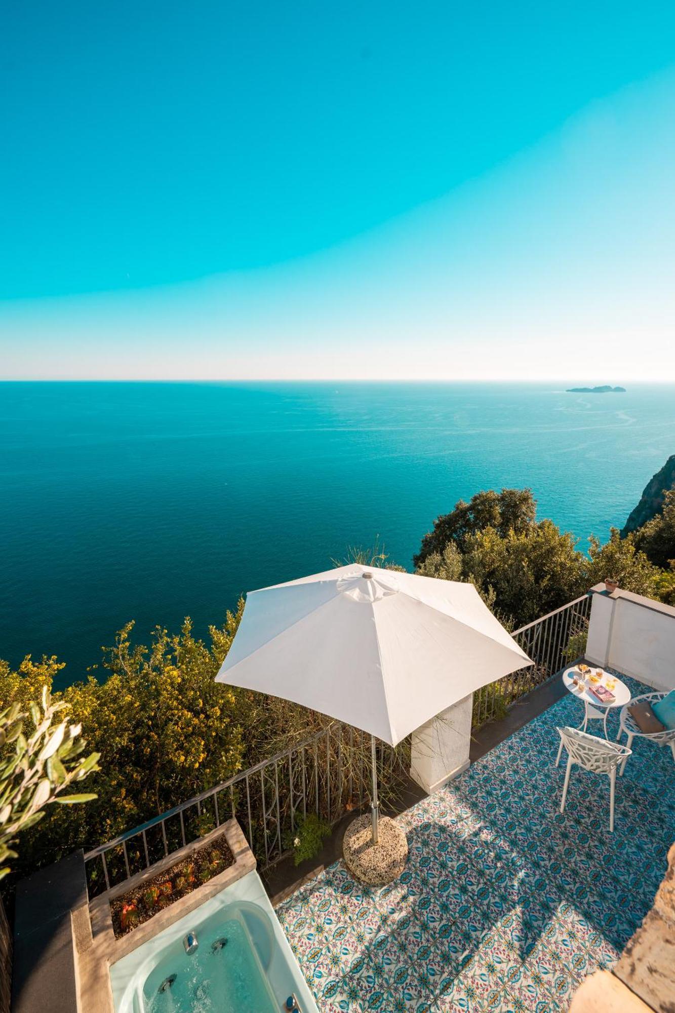 Villa Punta Del Sole Positano Exteriör bild